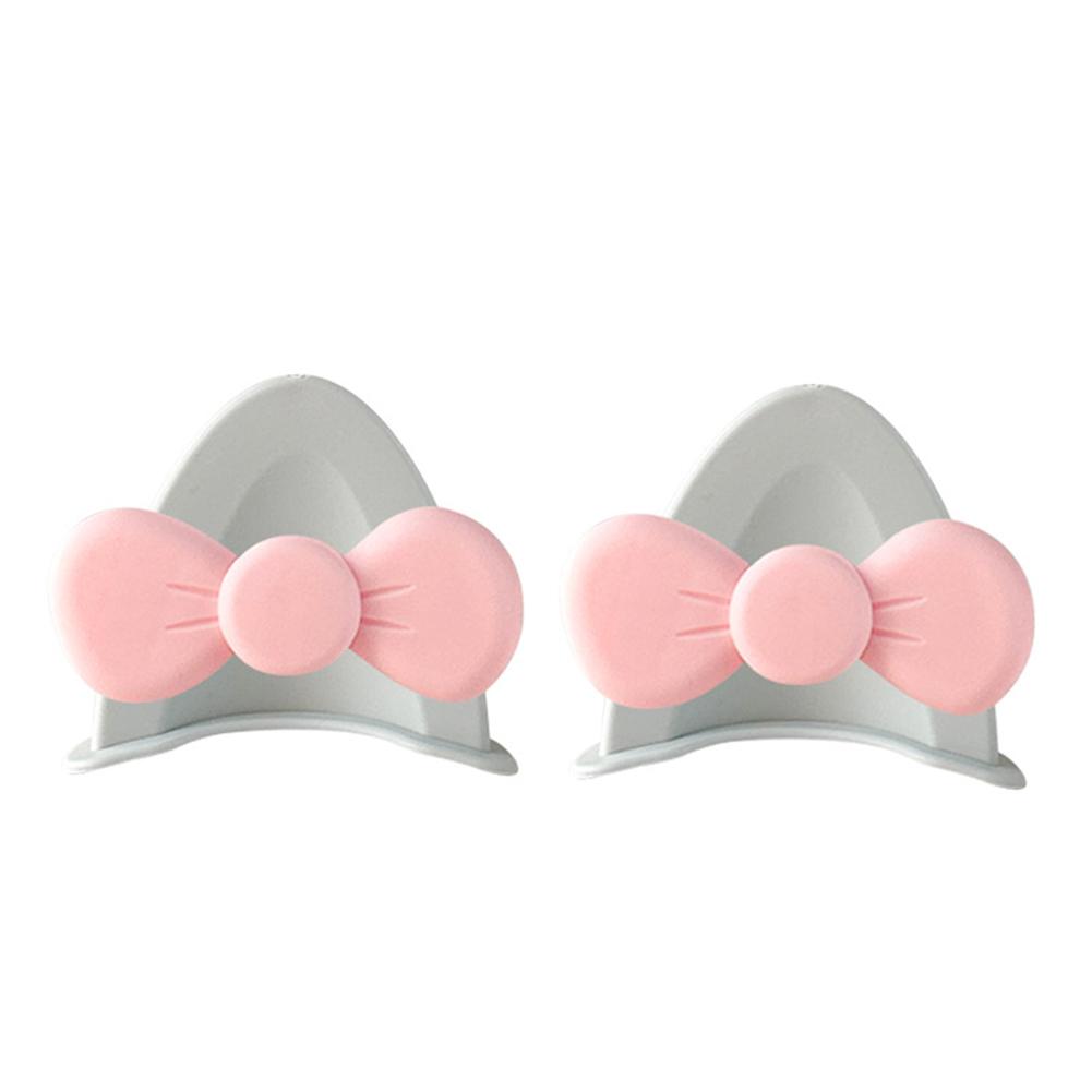 2Pcs Cute Motorcycle Helmet Bear‘s ’Ears with Bow Motocross Electric Bike Helmet and Car Steering Wheel Decroation Accessories Driving Styling