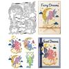 Fairy with Cloud Carbon Steel Cutting Dies Stencils, for DIY Scrapbooking, Photo Album, Decorative Embossing Paper Card, 150x165x0.8mm