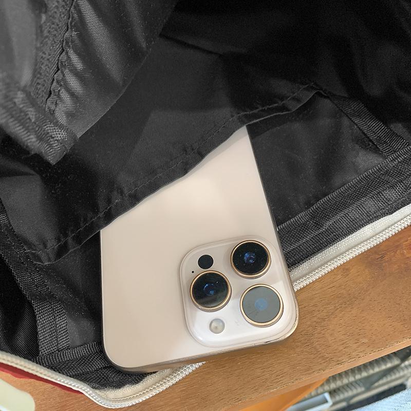 Solid Color Large Capacity Shoulder Bag Women's Crossbody Bag Men Commuter Tote Bag