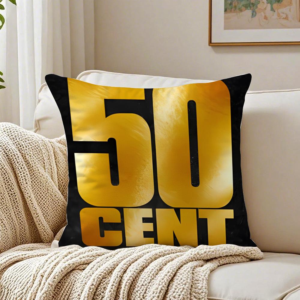 Music Rapper 50 CCent Cushion Cover Pillowcase Antidustmite living Room Sofa Decor Cushion Room