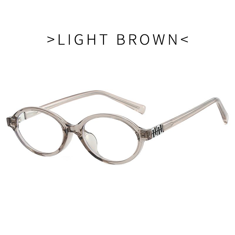 Fashion Small Oval Glasses Frame Women Anti Blue Light Ins Popular Blue Light Blocking Eyeglasses Ladies