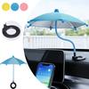 Flexible Angle Design Phone Umbrella Sun Shade Magnetic Phone Stand  Cycling Protection