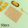 50pcs Large Size Thick Grease-proof Food Paper, Kraft Sandwich Wrapping Paper for Picnic Basket Lined Cooked Kitchen Accessories