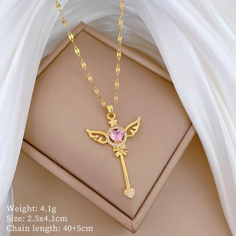 Planet Starry Sky Full Of Diamonds, Slightly Inlaid Design Temperament Shining Necklace Female, Simple Pendant