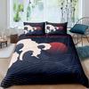 Japanischer Stil Bettbezug Ukiyo-E Thema Welle Bettwäsche Set Berg Fuji Tagesdecke Exotic Schlafzimmer Dekoration Damen Herren Geschenke
