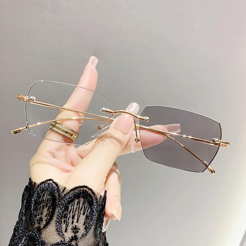 Color-changing Pochromic Nearsighted Glasses Without Frames Stylish And Elegant For Men