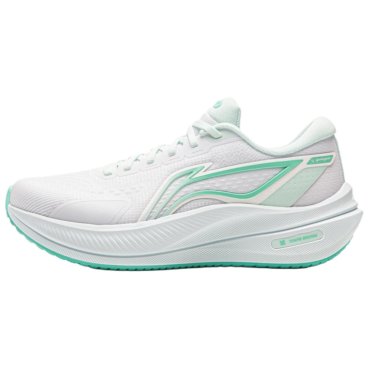 Li Ning Yueying 5 Амортизирующие износостойкие низкие беговые кроссовки женские белые ARHW004-8 36