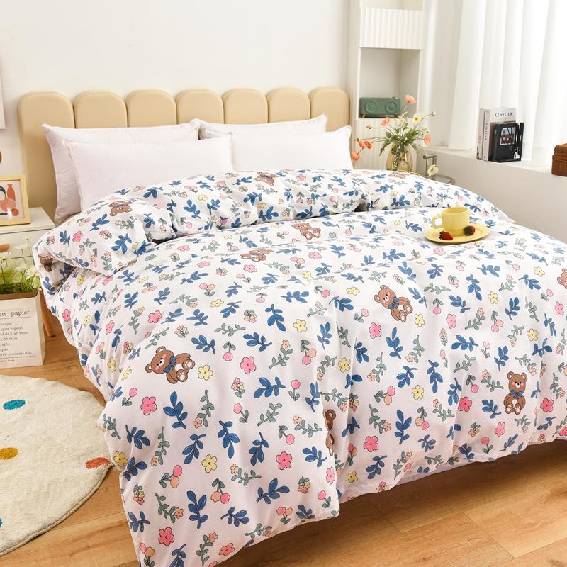 Printing Cotton Duvet Cover Single Double Queen Size Quilt Cover High Quality Comforter Cover Skin Friendly Fabric 1Pc