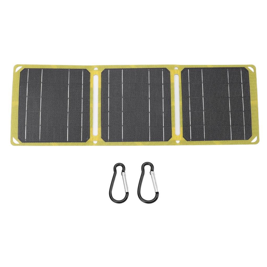 Solar Panel 21W 5v 9v 12v Output Dual USB Portable Waterproof Monocrystalline Silicon Solar Panel