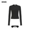 SIINSIIN Color Block Slim Fit Long Sleeve T-shirt