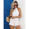 Independent Women's Summer Casual Solid Color Sexy Strappy Vest Sleeveless Top