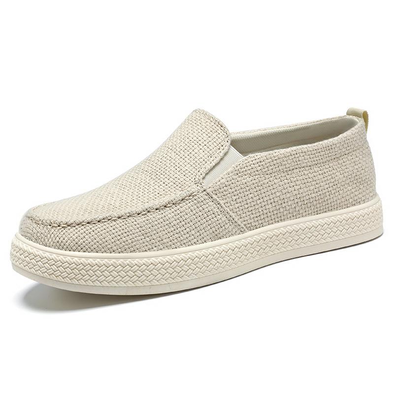 Shoes men's shoes new old Beijing cloth shoes breathable and non-smelly feet dad shoes one pedal lazy shoes casual shoes