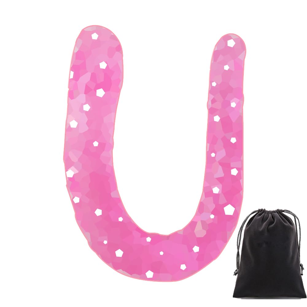 Dildo for clear 2 adult toy for storage bag warranty beginners, double-headed dildo, U-shaped, flexible, body, sizes, 22mm, 32mm, thin, 2-point