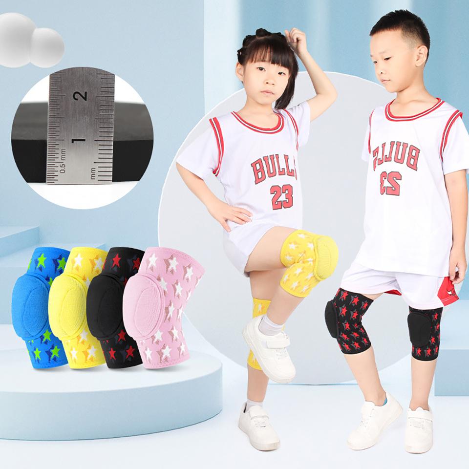 1 SZT Dzieci Chłopiec Dziewczynka Nakolanniki Gruba Gąbka Antykolizyjne Outdoor Taniec Koszykówka Piłka Nożna Kolarstwo Sportowe Bezpieczny Ochraniacz na Kolana