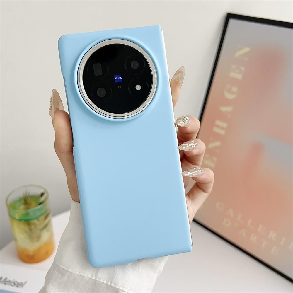 Solid Color Phone Case For VIVO X Fold 5 PC Hard Shel Ultra-Thin Protective Fold5 Back Cover