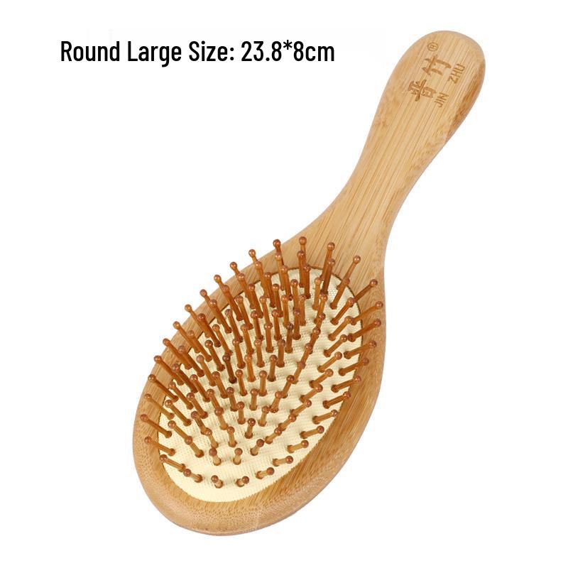 Wooden Scalp Massage & Curl Comb for Fluffy, Smooth Long Hair Care