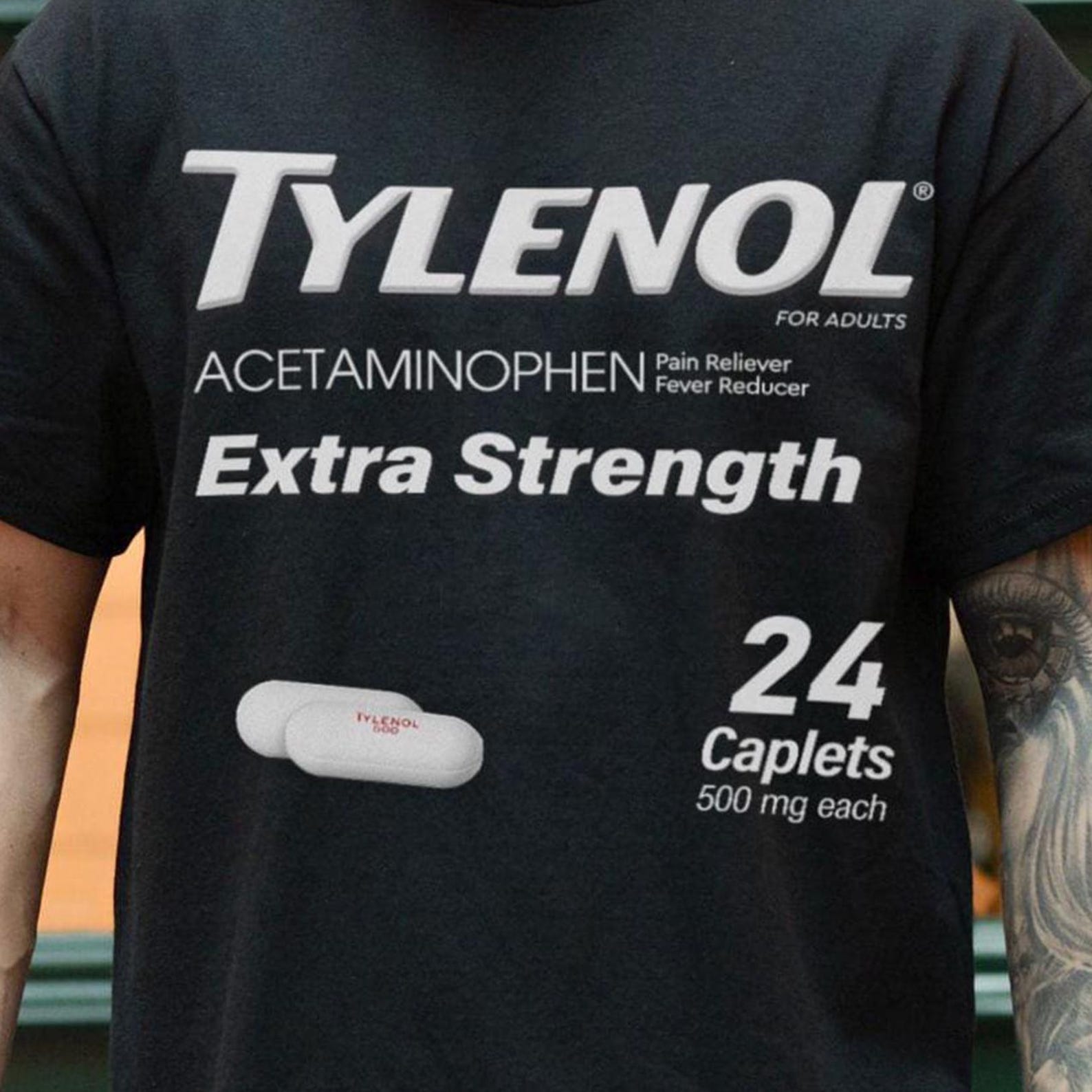 Tylenol Medicine Shirt, Tylenol Does Not Cause Autism Shirt, Tylenol Shirt, Asd Support Pharmacist Halloween Costume Cosplay L
