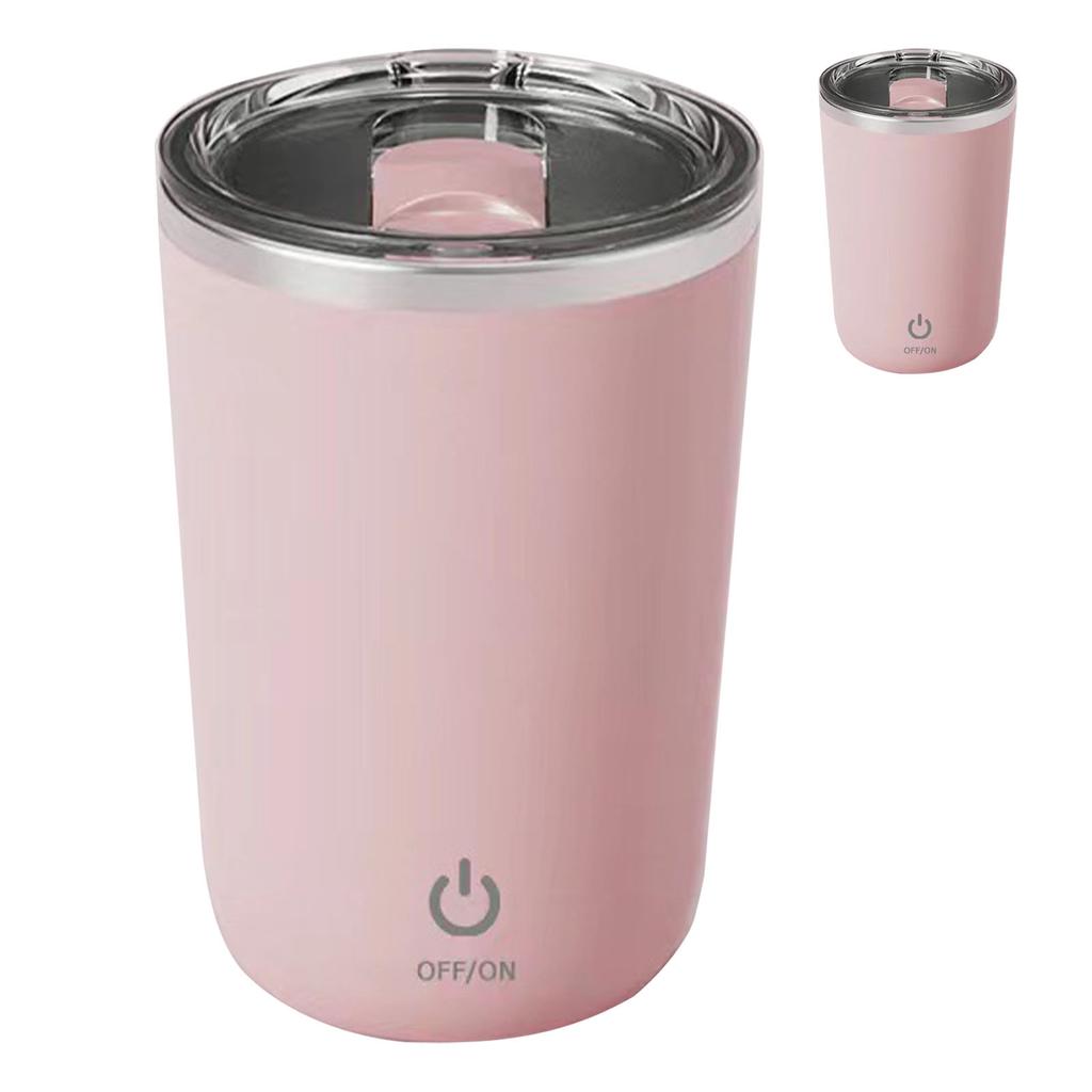 350mL Automatic Magnetic Stirring Cup Washable Stirring Coffee Mug with Stainless Steel Inner Liner for Milk