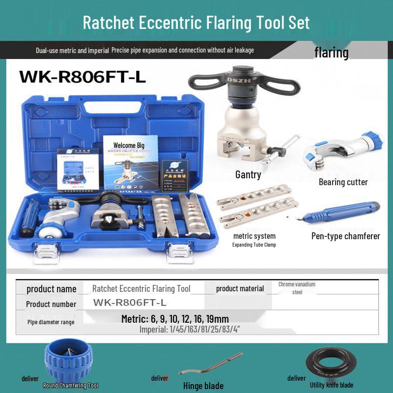 Great Sage WK-806FT Precision Eccentric Pliers & Copper Pipe Expander - Flaring Tool for AC & Refrigeration