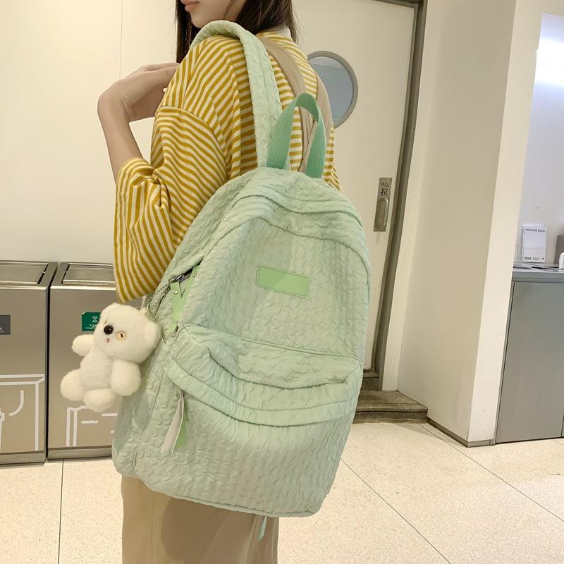 Schoolbag new student backpack simple fashion casual Mori small fresh schoolbag sweet wind versatile backpack high sense