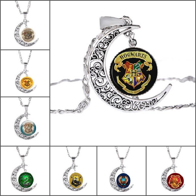 Harry Potter Retro Timeturner Necklace With Moonstone Pendant For Fans Special Characters Included