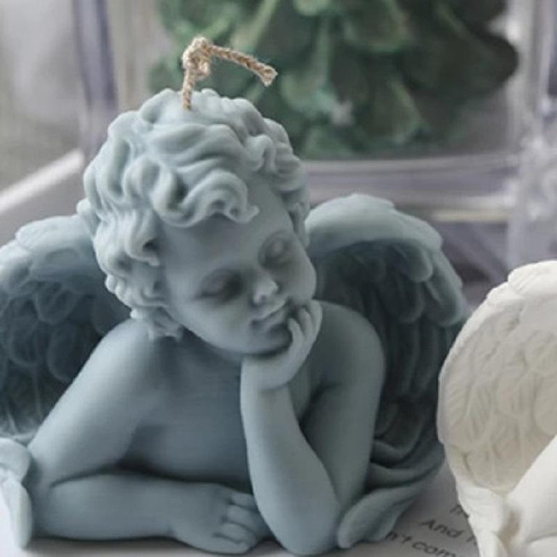 DIY Angel Shape Scented Candle Silicone Mold Reusable Candle Making Tool