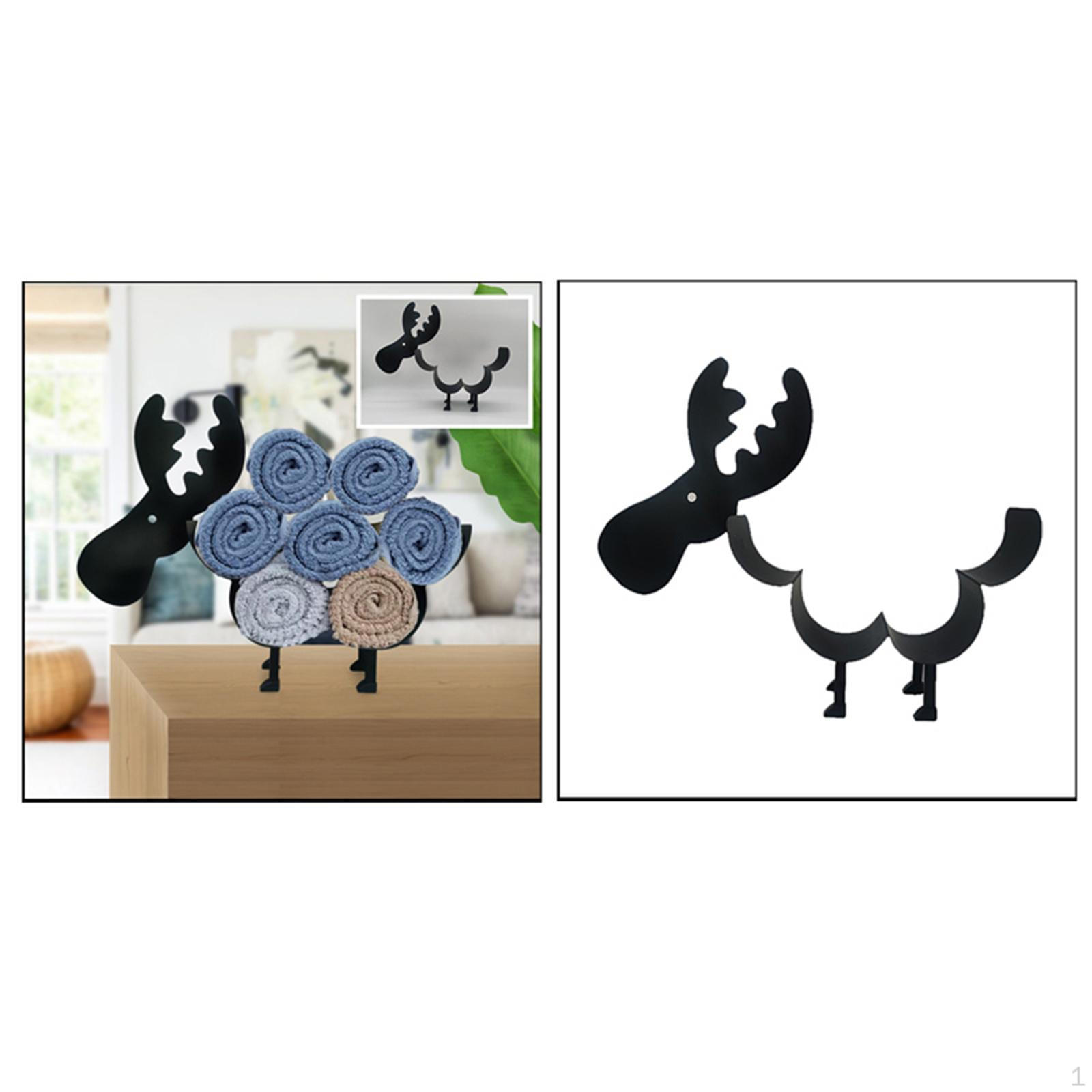 

Держатель, забавный металлический органайзер для ванной на стойке или на стене, 7 рулонов салфеток для хранения Elk