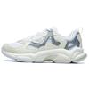 RJV Fabric Synthetic Leather Sport Comfortable Low Top Lifestyle Casual Shoes Women Shoes White T12W121102FIW