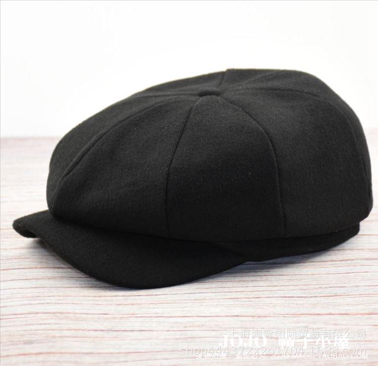 

Мужская шляпа Европейская и американская клетчатая восьмиугольная шляпа Кепка Forward Hat Осенняя и зимняя кепка Кепка художника Газетчик extra large 61-64cm