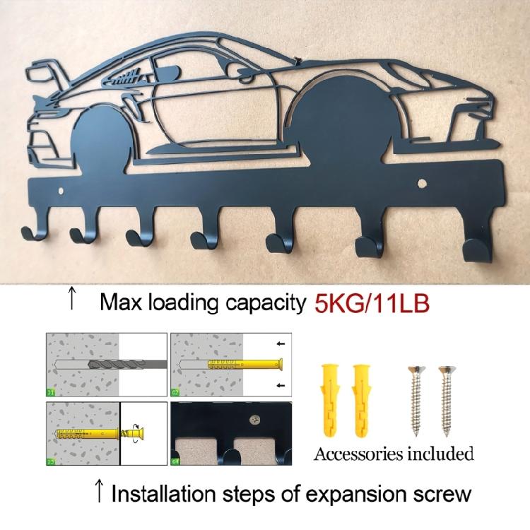 Versatile Metal Wall Mounted Key Organizers with Easy Setups rusts Resistant Wall Hanger for Home entryway or Office Use