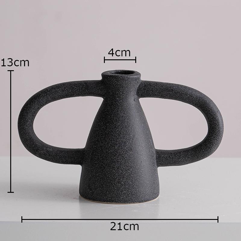 

Creative Asymmetric Ceramic Vase Abstract Art Plant Pots Table Decoration Flower Arrangement Floral Vase Room Aesthetic Decor