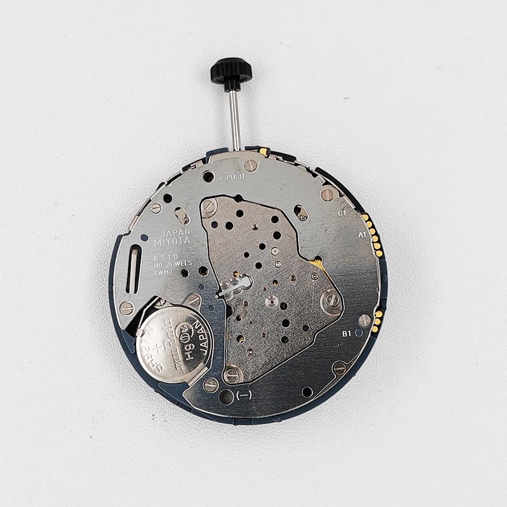 Japan MIYOTA 6S10-6 Chronograph Quartz Movement Date At 6H O'clock Suit for Modification Watch Movement 6S10 Battery Included