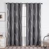 Simple Fashion Silver Stamping Bedroom Living Room Sunshade Sunscreen Insulation Curtain Home Window Decor