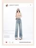 Spring 2024 High-Waisted Light Wide-Leg Jeans for Women: New Slimming, Loose Straight-Leg Design