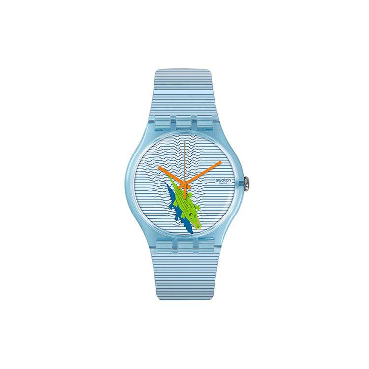 Swatch Originals Series Quartz Movement Light Blue Swiss Waterproof Watch Women watches SUOS107 Light Blue