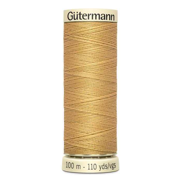 Set of 5 Spools 100m 100% Polyester Thread Gutermann Ref 788988 - Att 893 - Biscuit