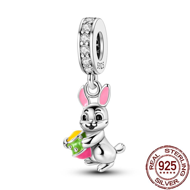 New Charms Copper Cute Animal Pets Charm Beads Fit Snake Chain Bracelet Necklace Women Diy Jewelry