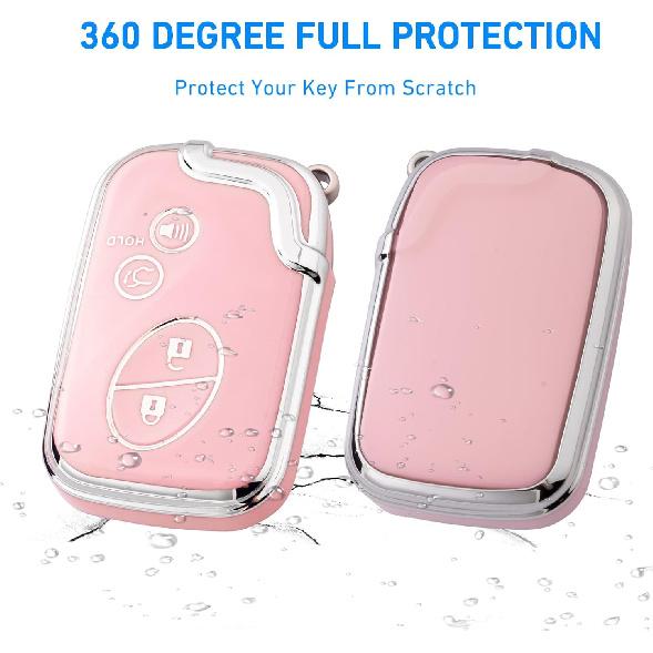 Key Fob Cover With Keychain For Lexus RX350 RX450 GX460 LX570 CT200H 2009-2015