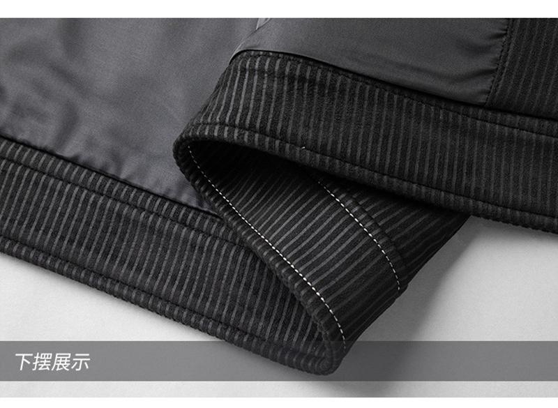 Classic workwear jacket men's fashionable workwear with imitation cashmere pit strips