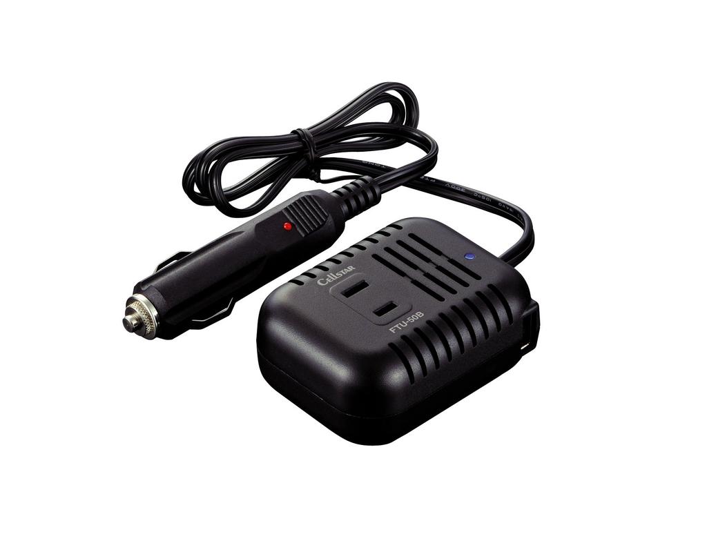 CELLSTAR Hybrid 40W Rated USB 70cm Cord Length FTU-50B Inverter, 12V, Output, Compatible,