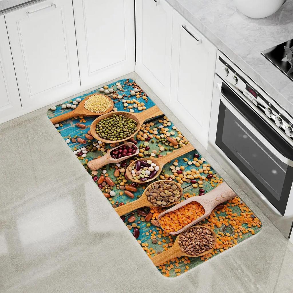 Long kitchen carpet home entrance door mat bedroom living room decoration bedside carpet corridor balcony bathroom non-slip mat