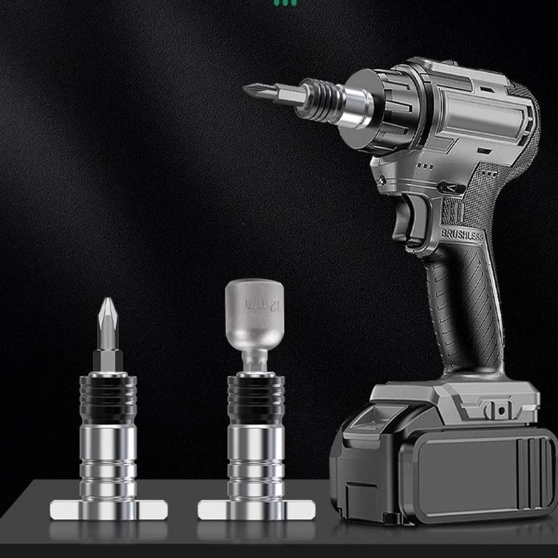 T Shape Electric Brushless Impact Wrench Adapter Double Use Wrench Drill Bit Steel Spanner Shafts Conversion Head