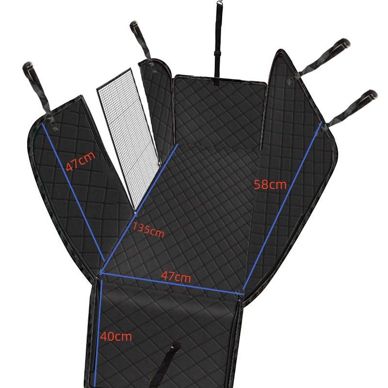 Quilted Thickened Pet Car Seat Cover - Protective Rear Seat Mat for Dogs