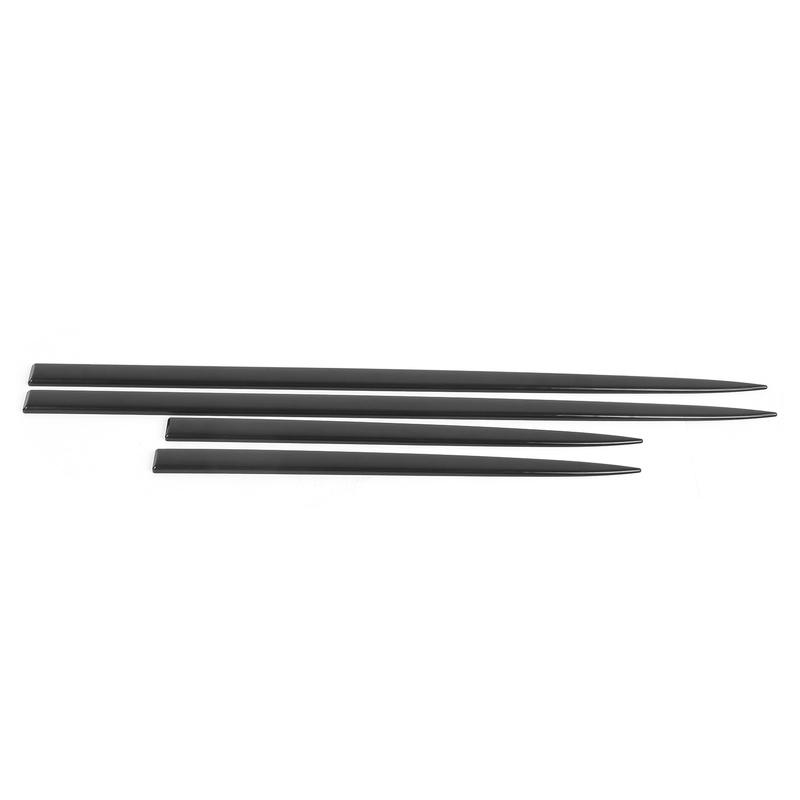 4PCS Body Side Trim Waterproof Bright Black Universal Door Protector Auto Modification Body Side Molding Exterior Belt Door Trim