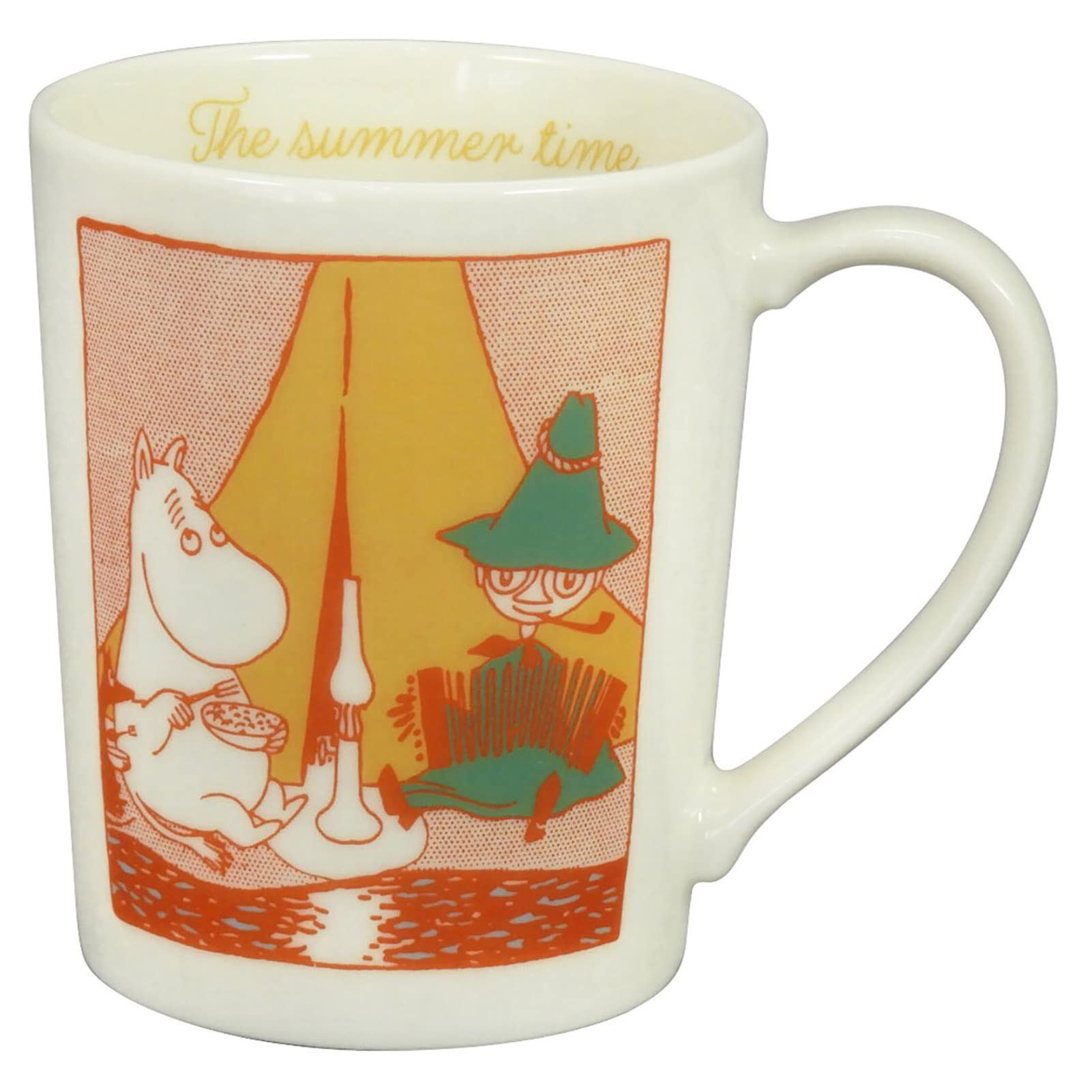 

Yamaka Shoten MOOMIN Летний Муми-тролль Скандинавский День Свадьба Сделано в The Time Кружка, Прибл. 350 мл, Подходит для микроволновой печи, Мерч, Стиль, Подарок для мамы, оранжевый