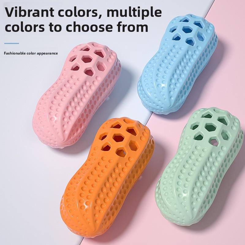 Pet Toys, Sound-making Toys, Peanut-shaped Dog Toys, Leak-proof, Biting and Teething Simulation Toys