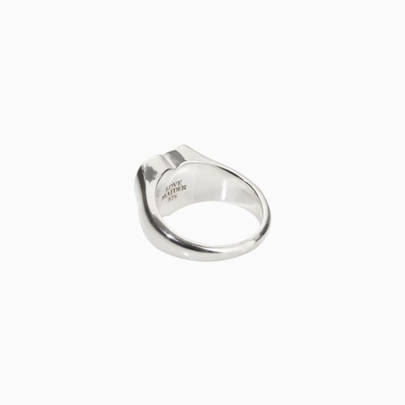 LOVEMADDER Love of Madder Ring - Bold Heart Silver Ring