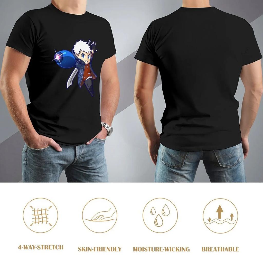 Mega Buster Nero T-Shirt Baggy Shirts Custom Shirt Men Clothing