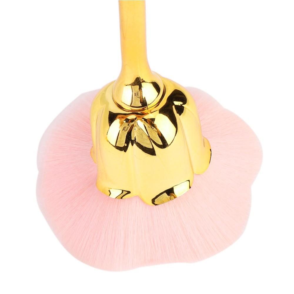 Rose Shape Design Nail Dust Brush Multifunctional Manicure Brush For Beauty Manicure