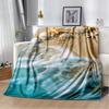 D Starfish Beach Shell Cartoon Throw Blanket Soft Cozy for Home Bedroom Sofa Picnic Office Cover   Designs